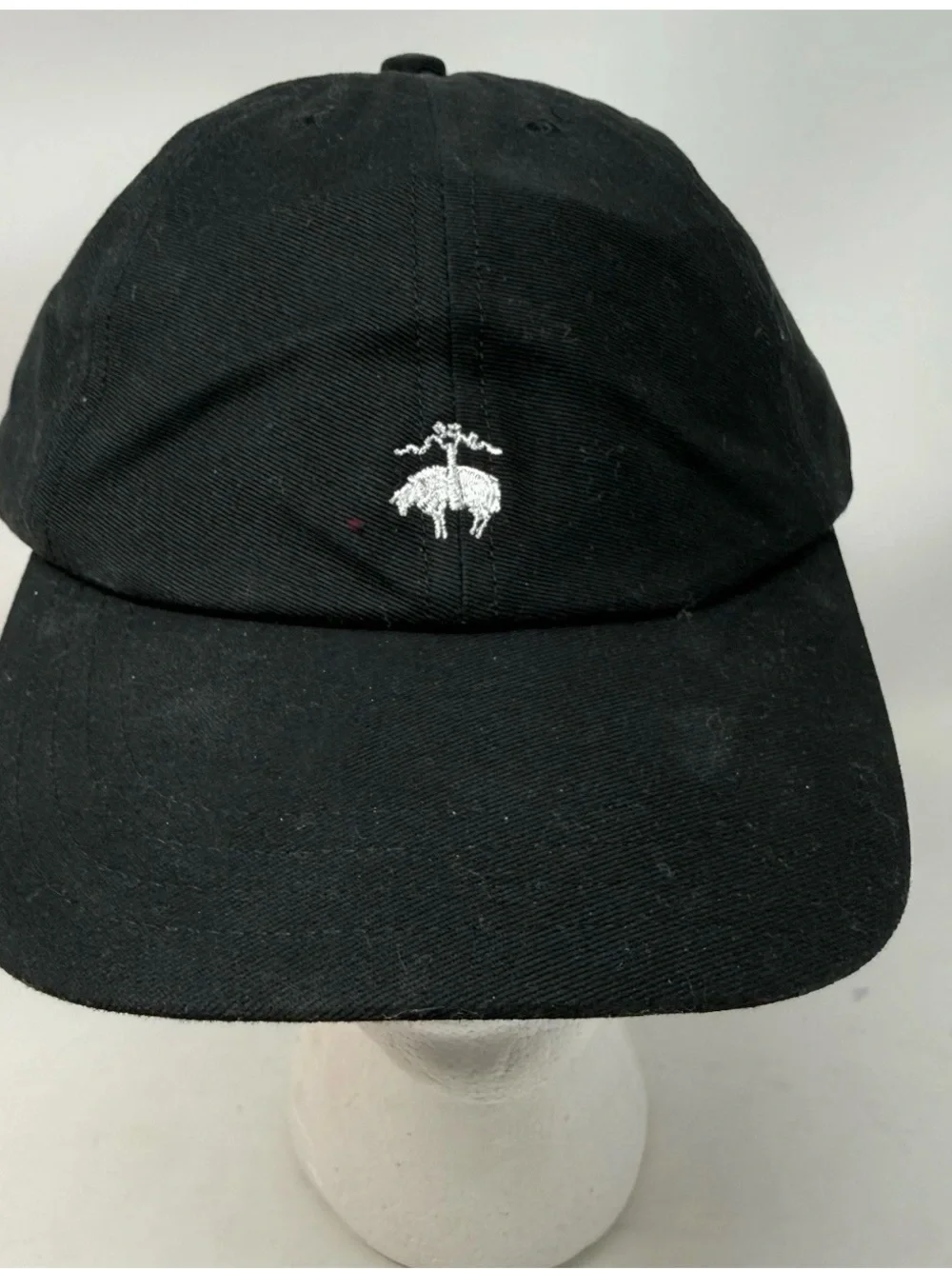 Brooks Brothers Black Cap Hat Embroidered fleece logo Size L/XL NWT